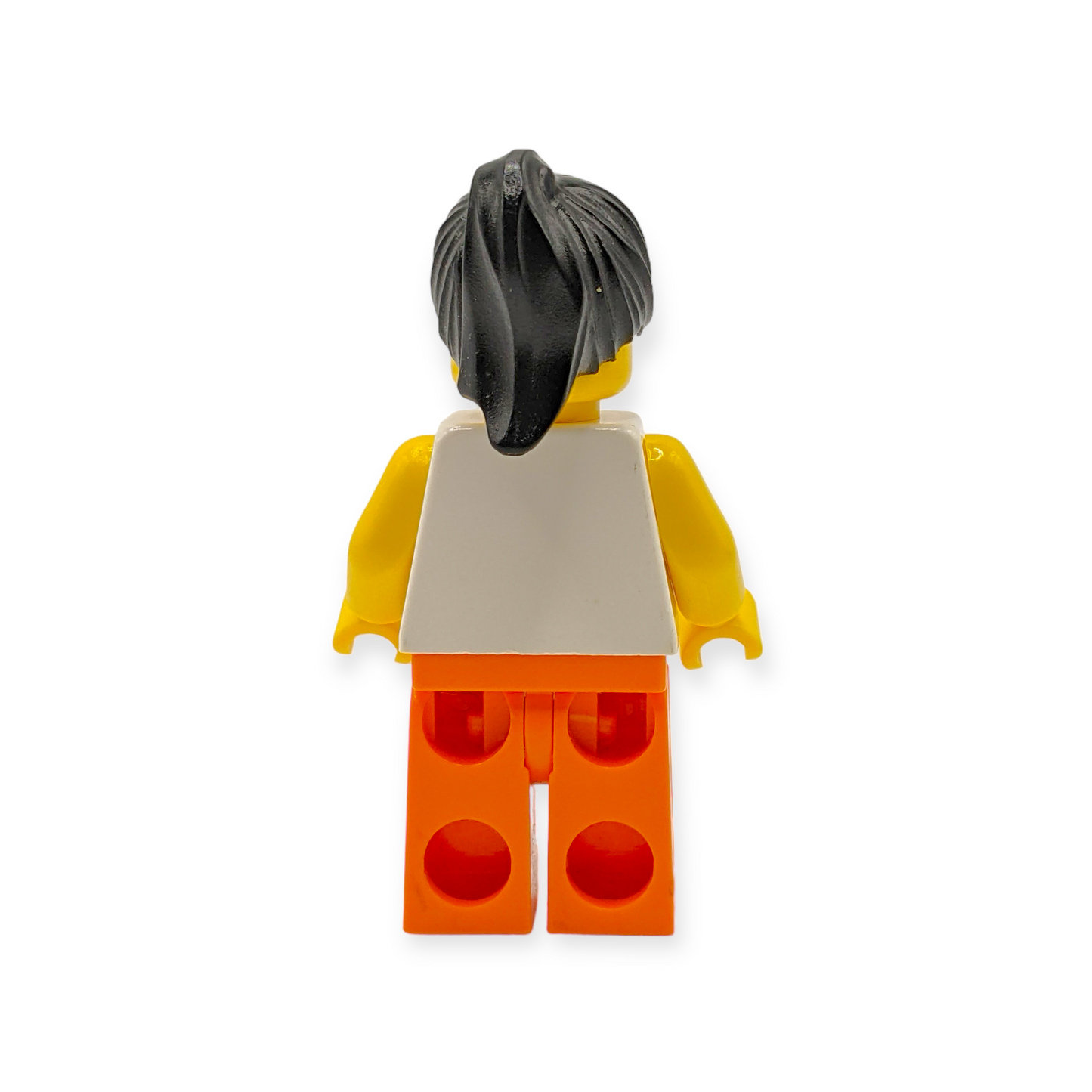 LEGO Minifigur Yellow Flowers - Black Ponytail Hair twn062