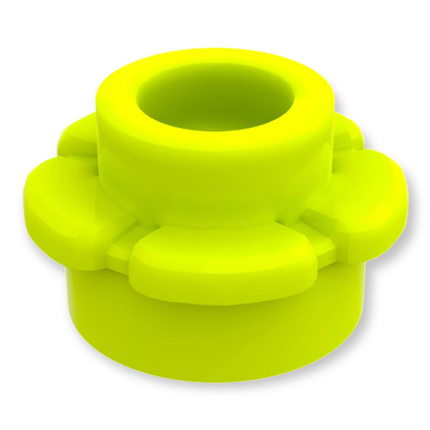 LEGO Plate Round 1x1 Flower - Lime