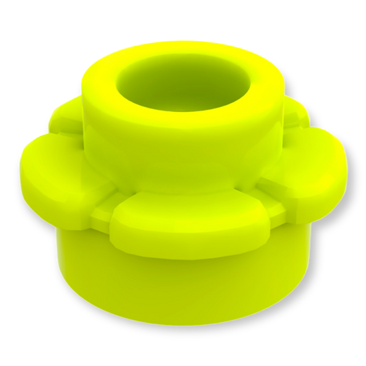 LEGO Plate Round 1x1 Flower - Lime