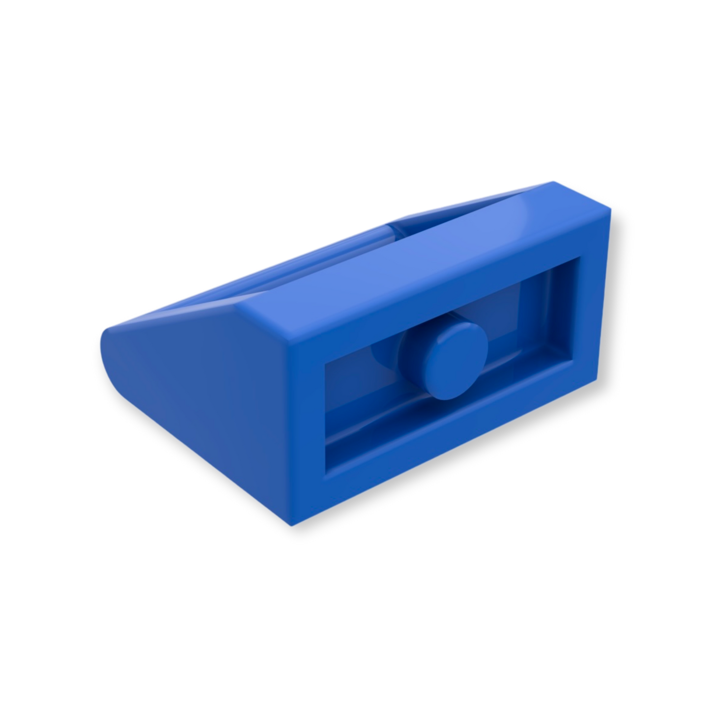 LEGO Tile Modified 1x2 with Bar Handle in Blue