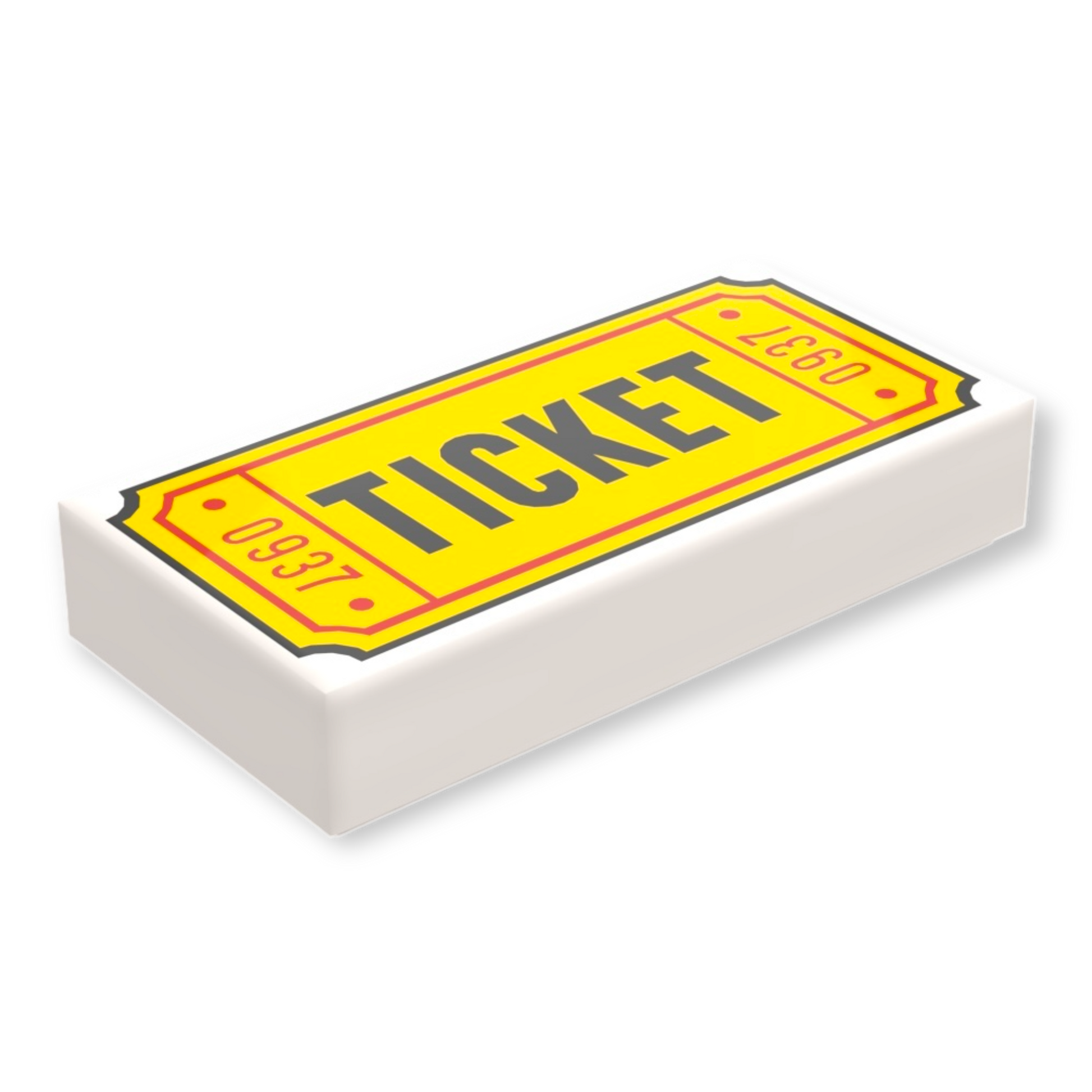 LEGO Tile 1x2 - Ticket