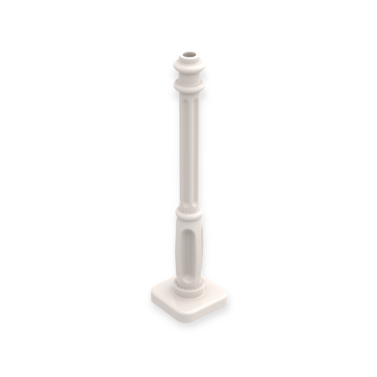 LEGO Support 2x2x7 Lamp Post 4 Base Flutes- White