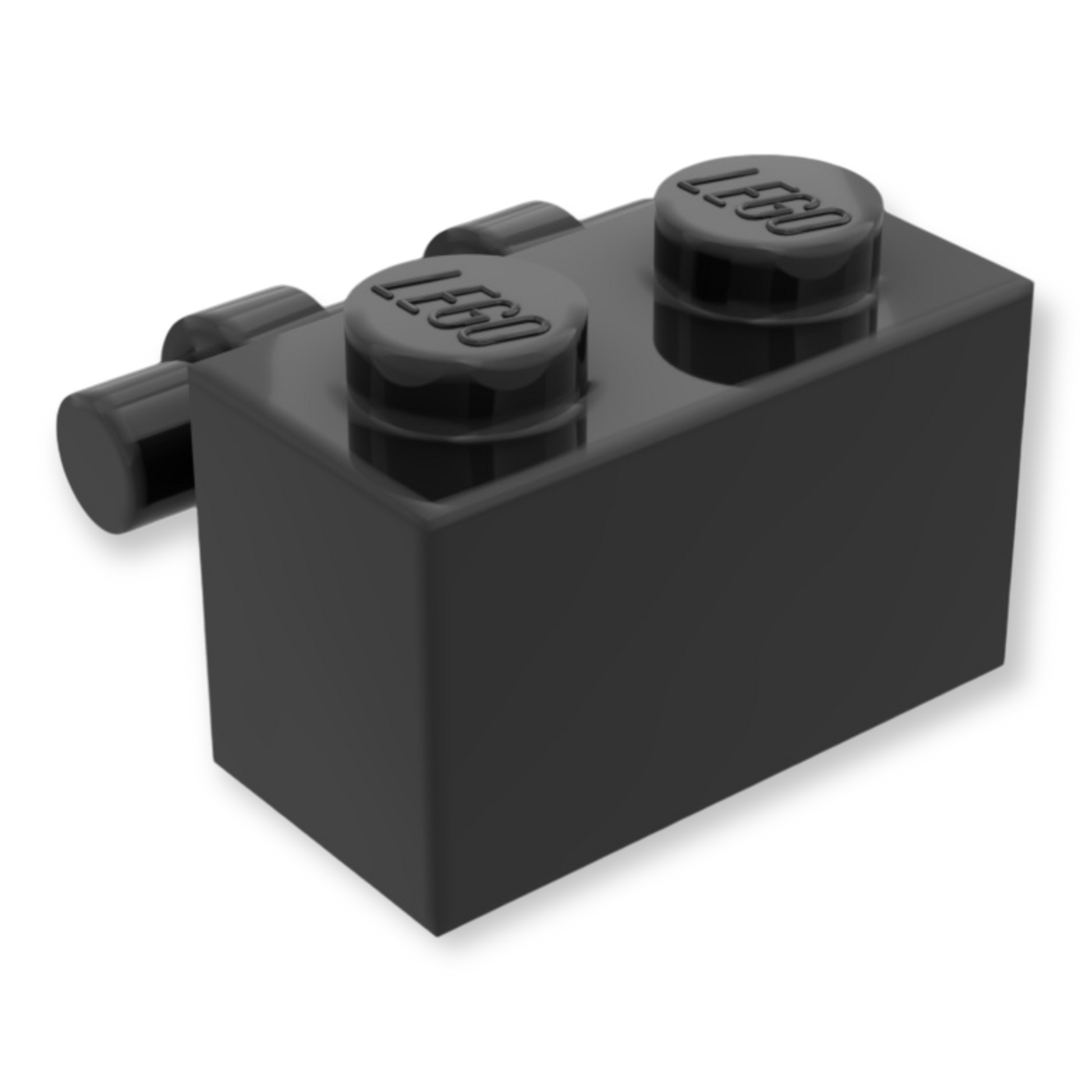 LEGO Brick Modified 1x2 - mit Bar Handle in Black