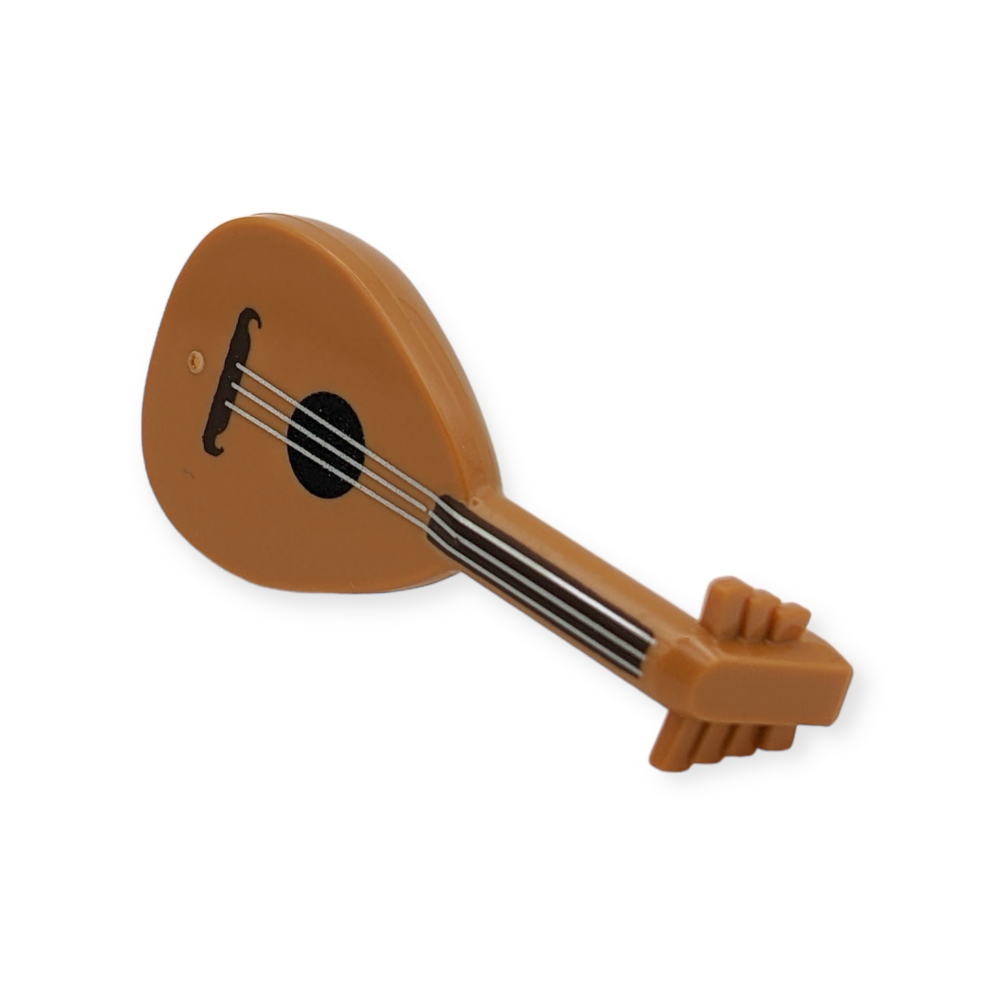 LEGO Laute - Lute with Dark Brown Neck and Silver Strings