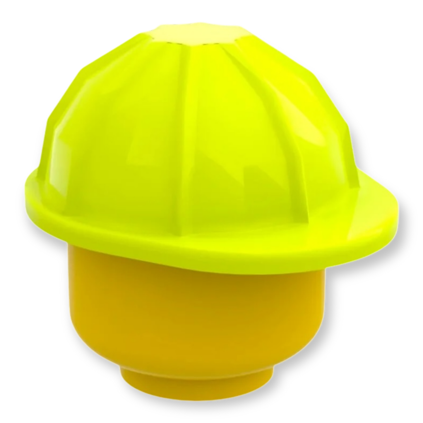 LEGO Minifiguren Hut - Bauarbeiterhelm - Neon Yellow