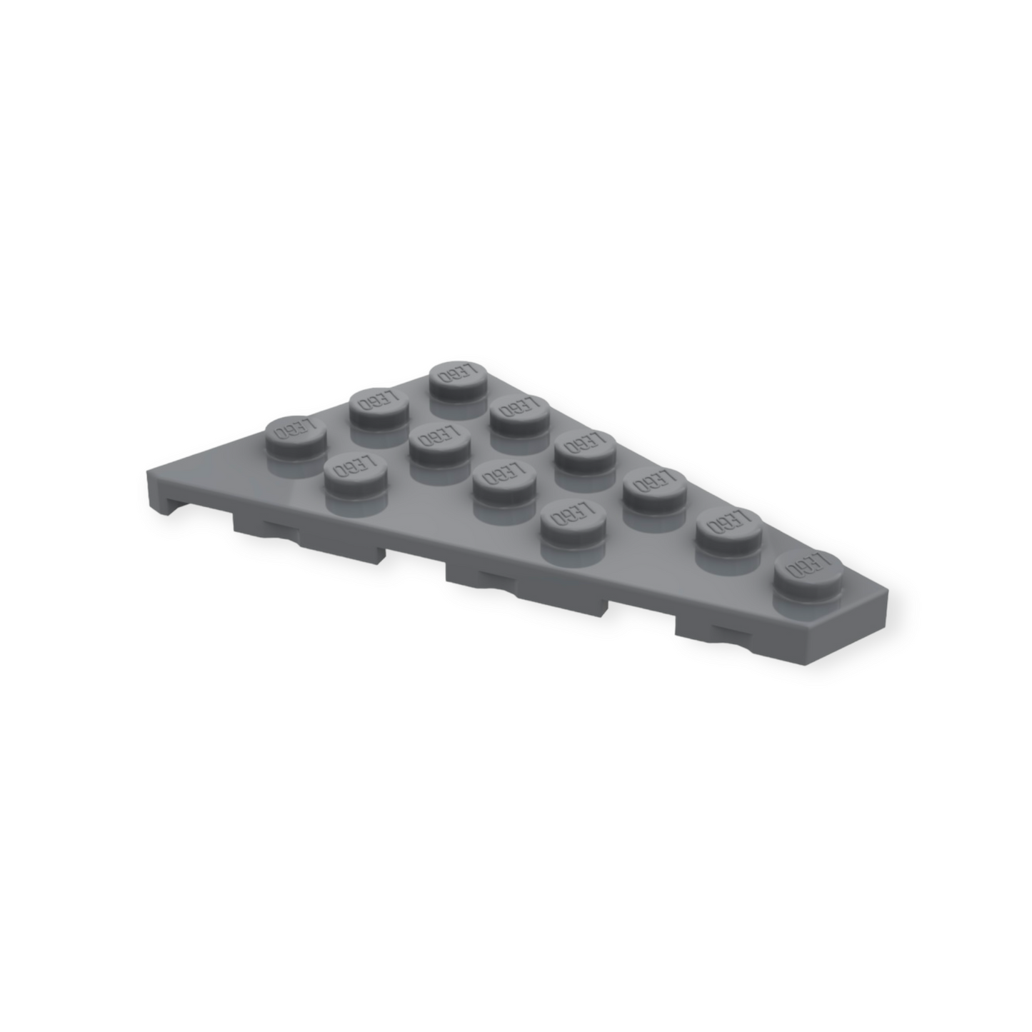 Plaque de coin LEGO 6x4 droite - en gris bleuté foncé