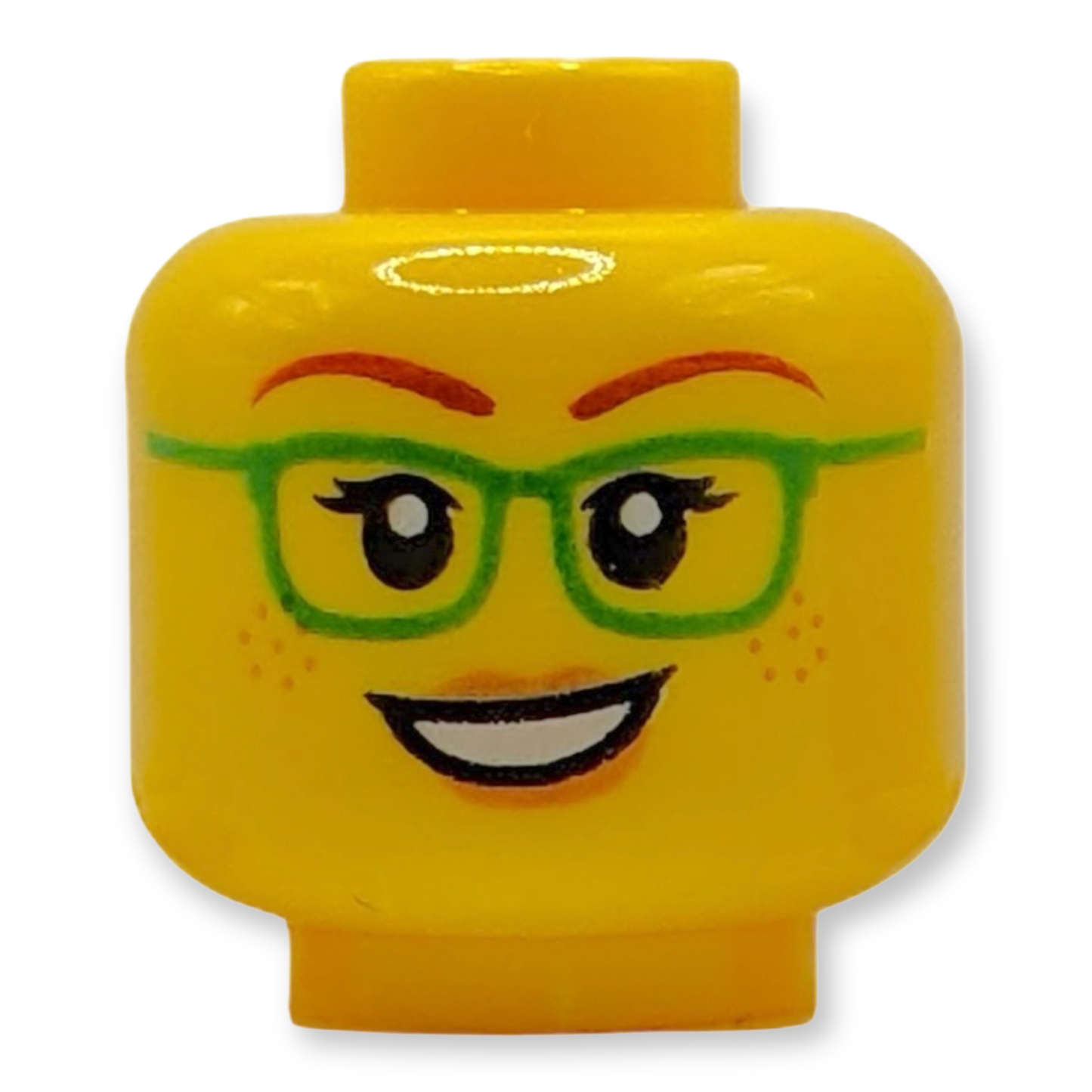 LEGO Minifiguren Kopf - 2972 Doppelseitige grüne Damenbrille