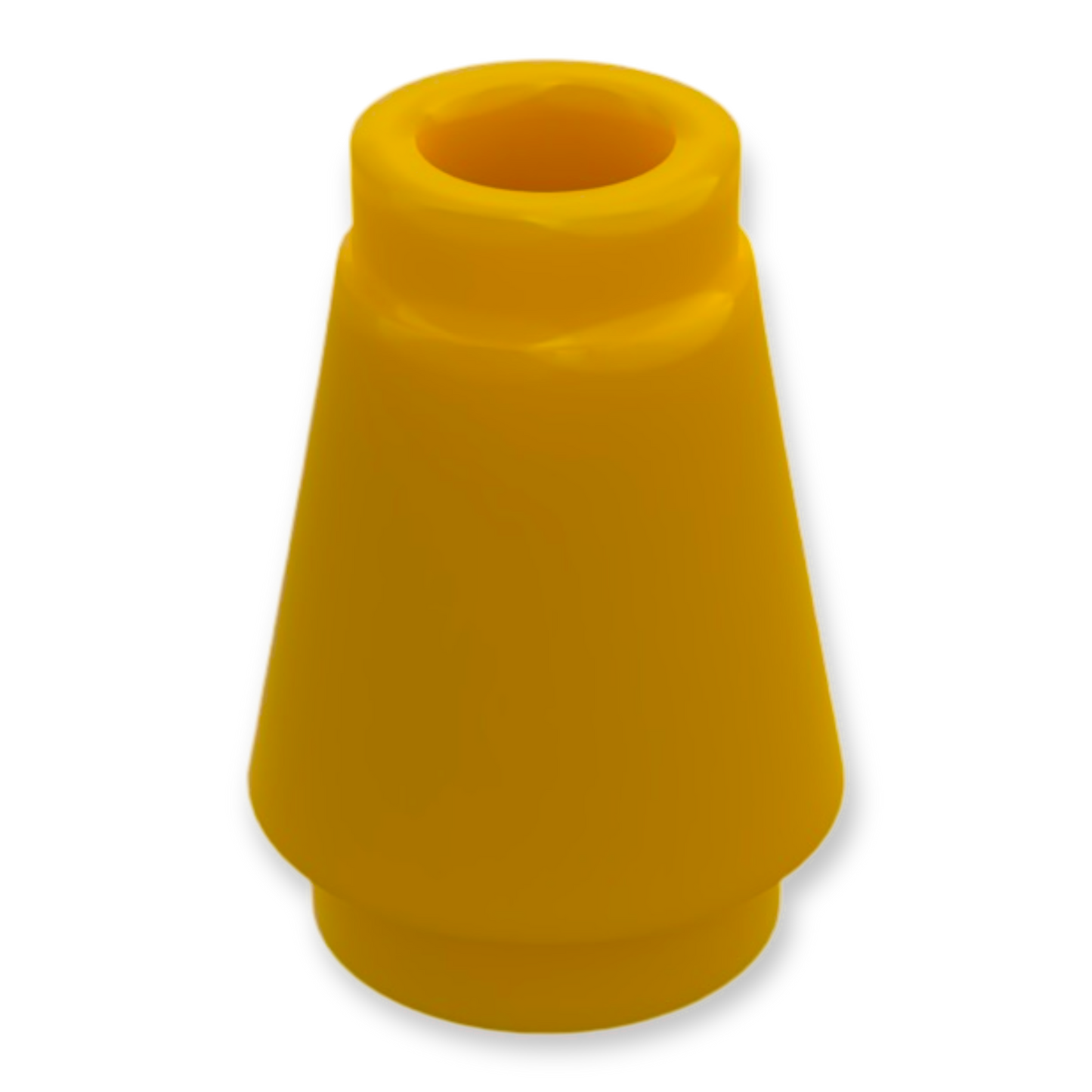 LEGO Cone 1x1 with Top Groove in Pearl Gold