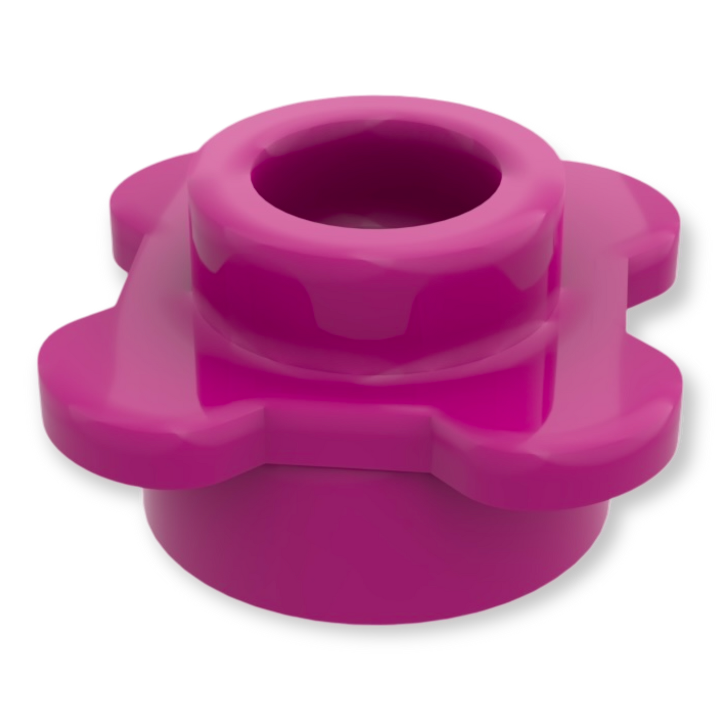 LEGO Plate Round 1x1 - Blüte in Magenta