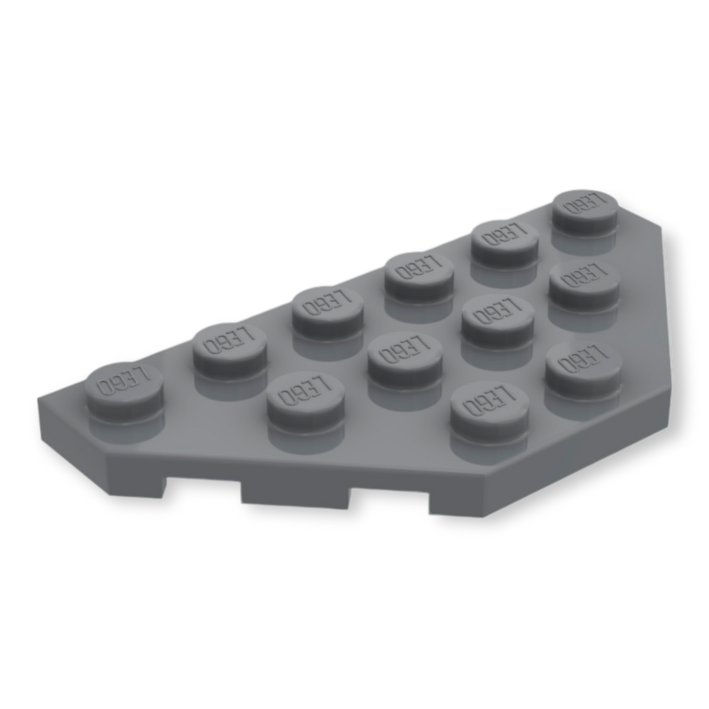 LEGO Wedge Plate 3x6 Cut Corners - Dark Bluish Gray