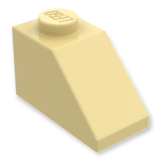 LEGO Slope 45 2x1 - Beige