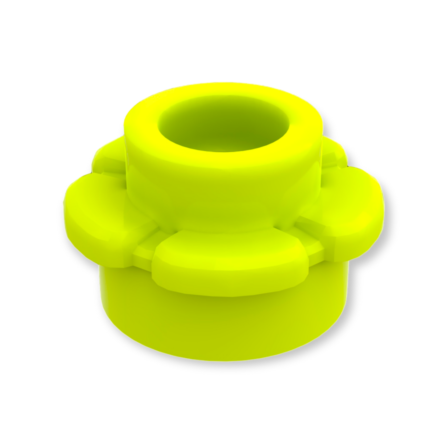 LEGO Plate Round 1x1 Flower - Lime