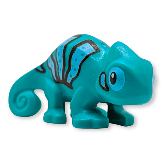 Caméléon LEGO en turquoise foncé