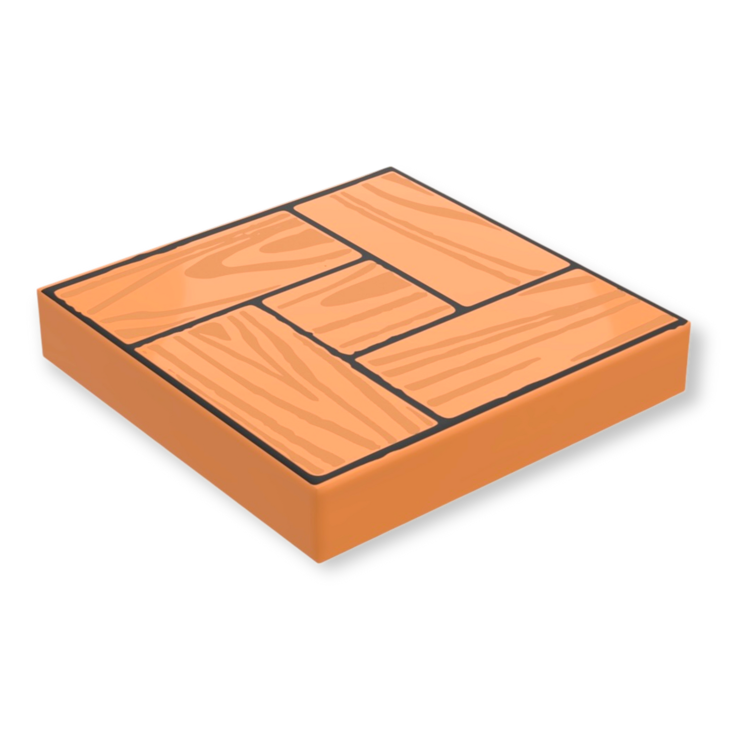 Carrelage 2x2 imprimé - Plancher de bois