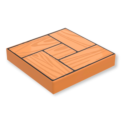 Carrelage 2x2 imprimé - Plancher de bois