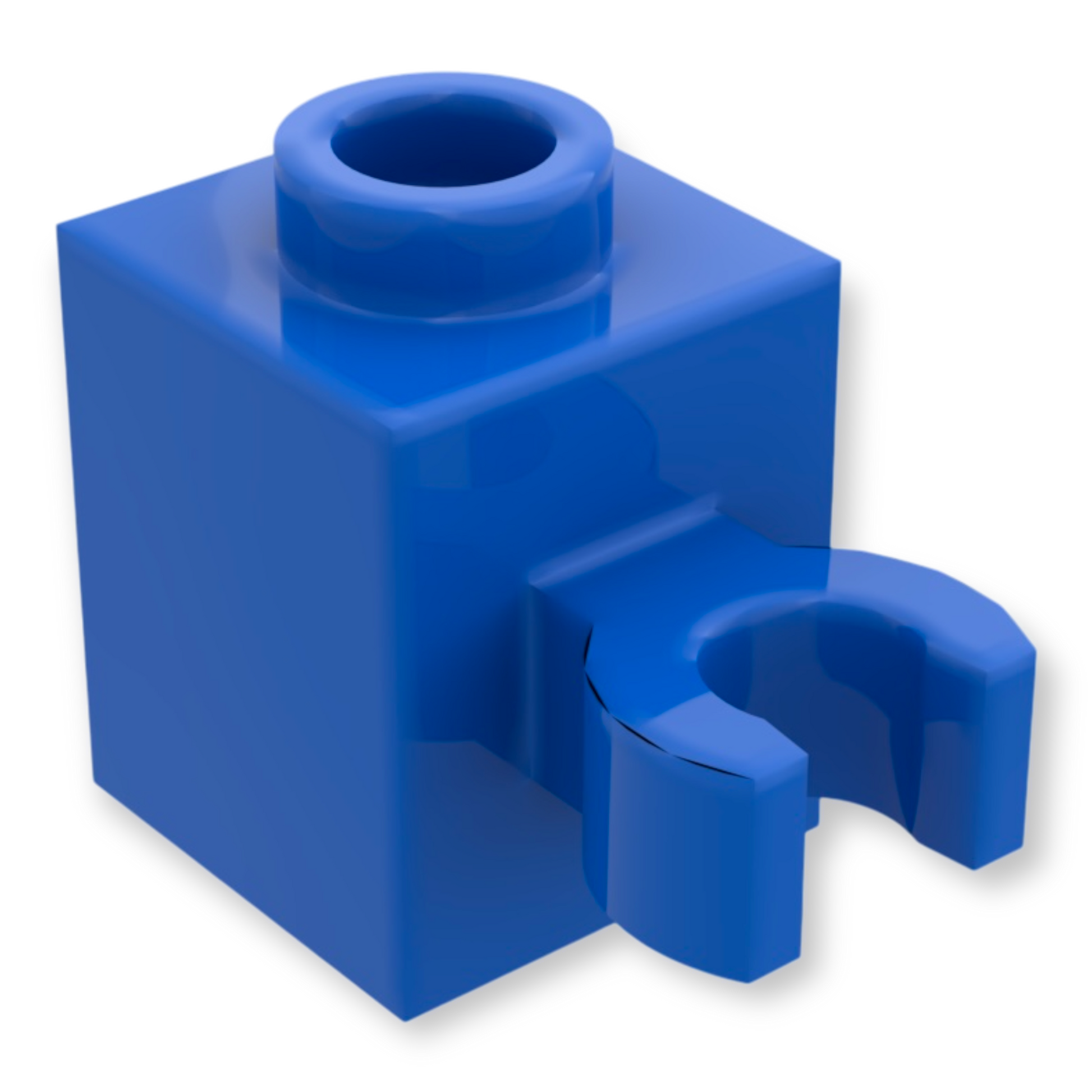 LEGO Brick Modified 1x1 - Open O Clip (Vertical Grip) in Blau