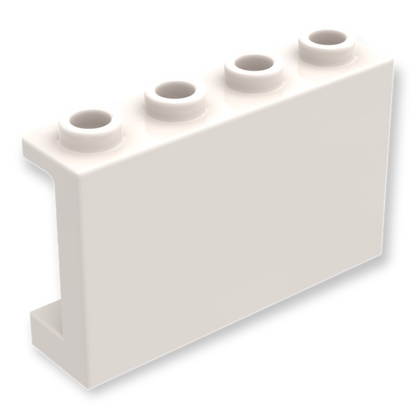 LEGO Panel 1x4x2 with Side Supports - White