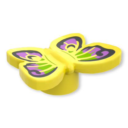 LEGO Butterfly - Schmetterling Nr. 2 Black Medium Lavender and Lime Wings