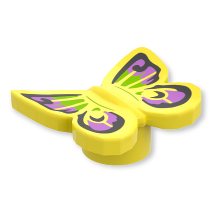 LEGO Butterfly - Schmetterling Nr. 2 Black Medium Lavender and Lime Wings