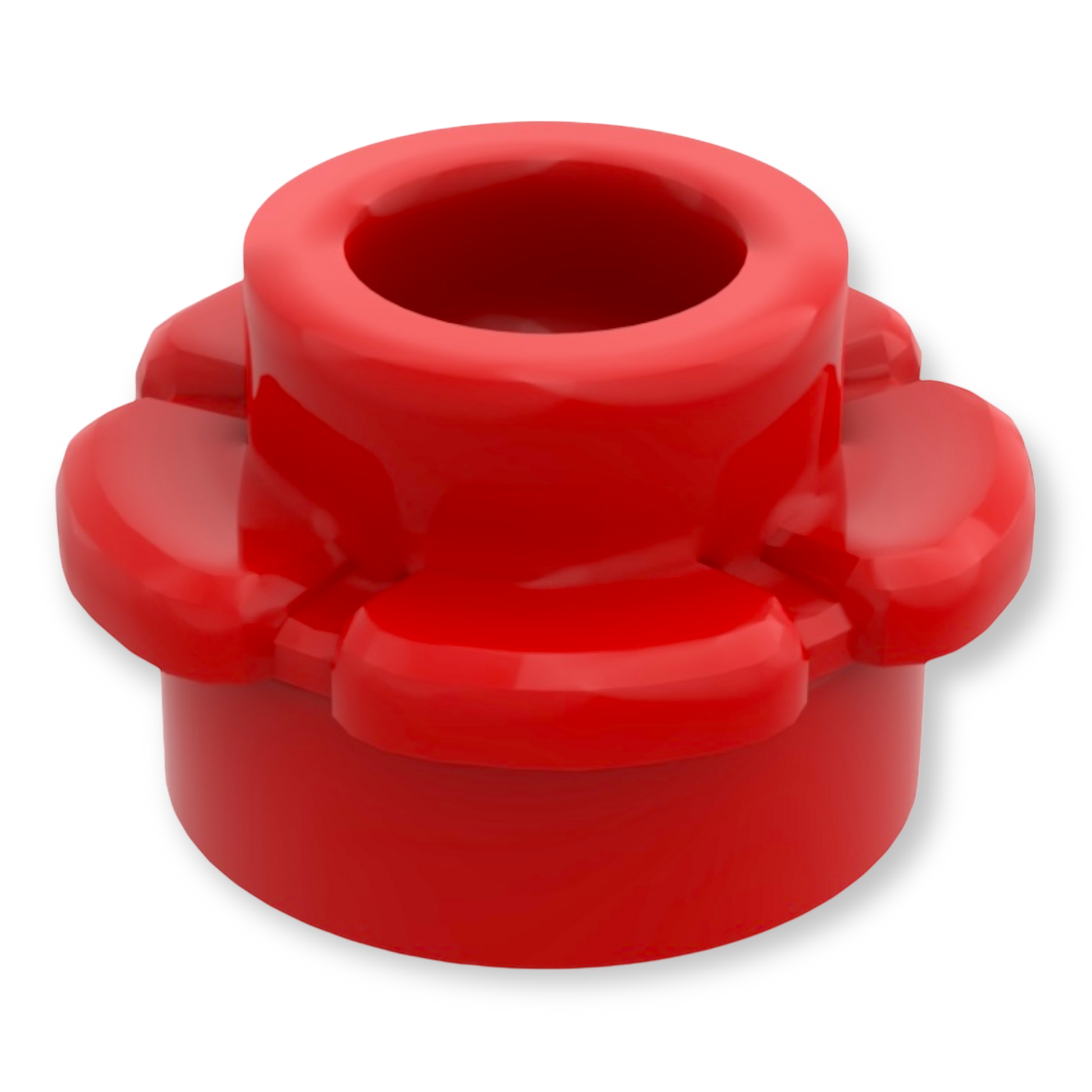 LEGO Plate Round 1x1 Flower - Red