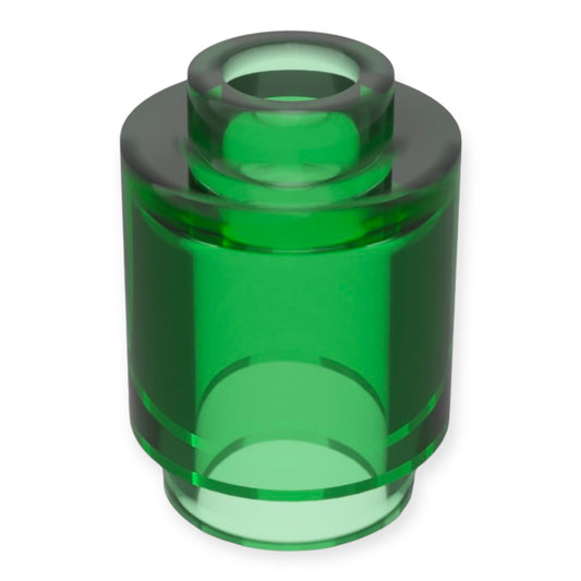 LEGO Brick Round 1x1 - Trans-Green