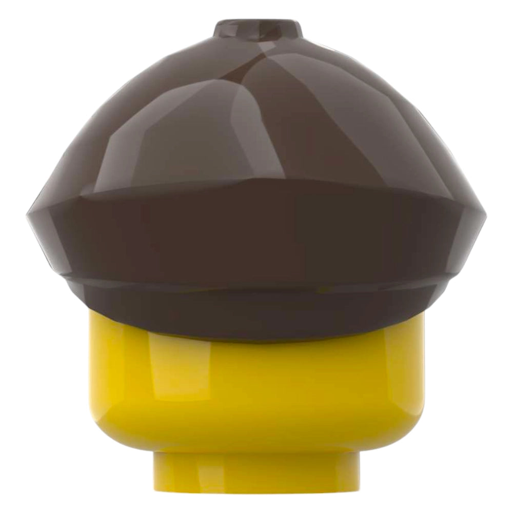 LEGO Minifiguren Mütze - Flat Cap in Dunkelbraun