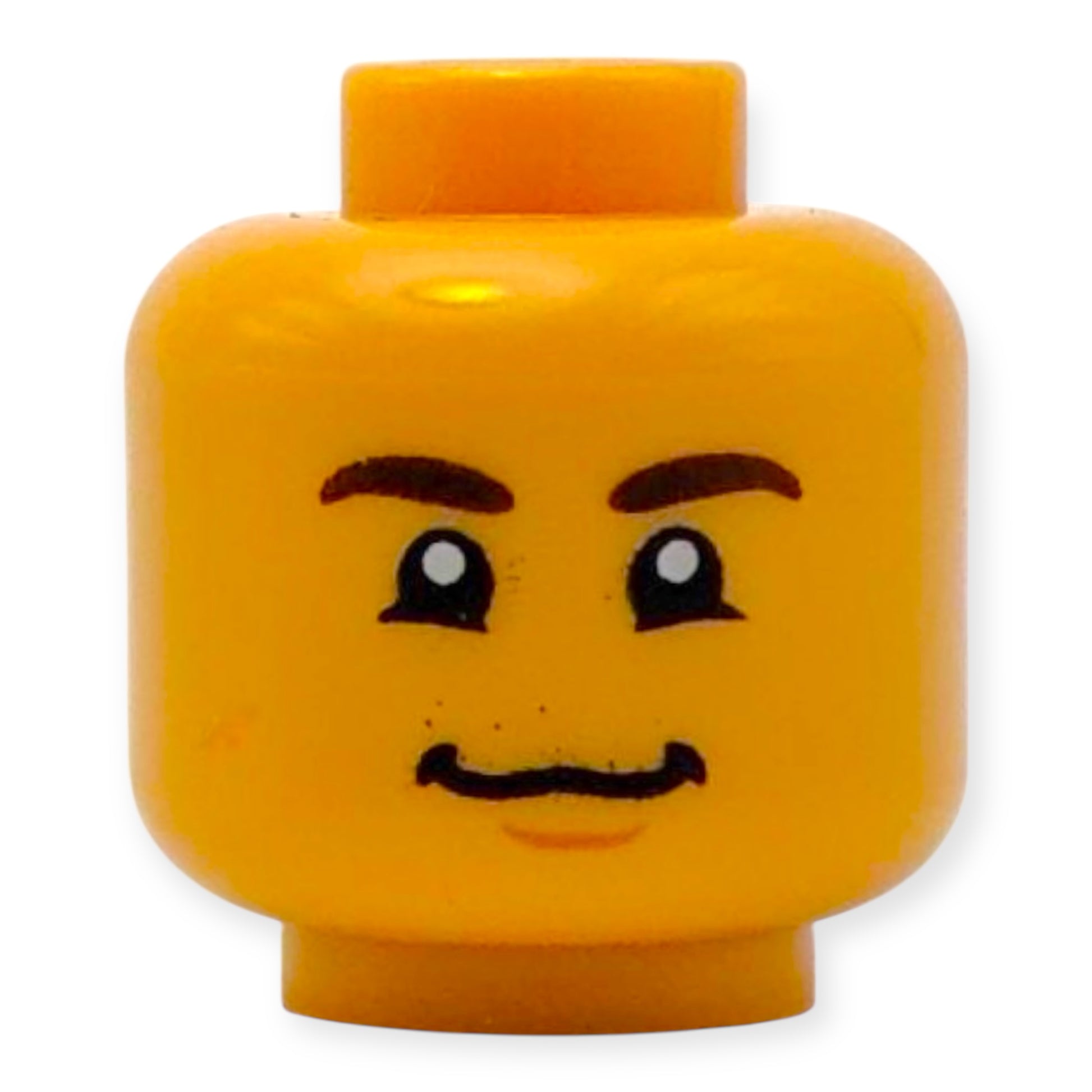 LEGO Minifiguren Kopf 3869 Doppelseitig - Grinsen mit Grübchen und Lächeln