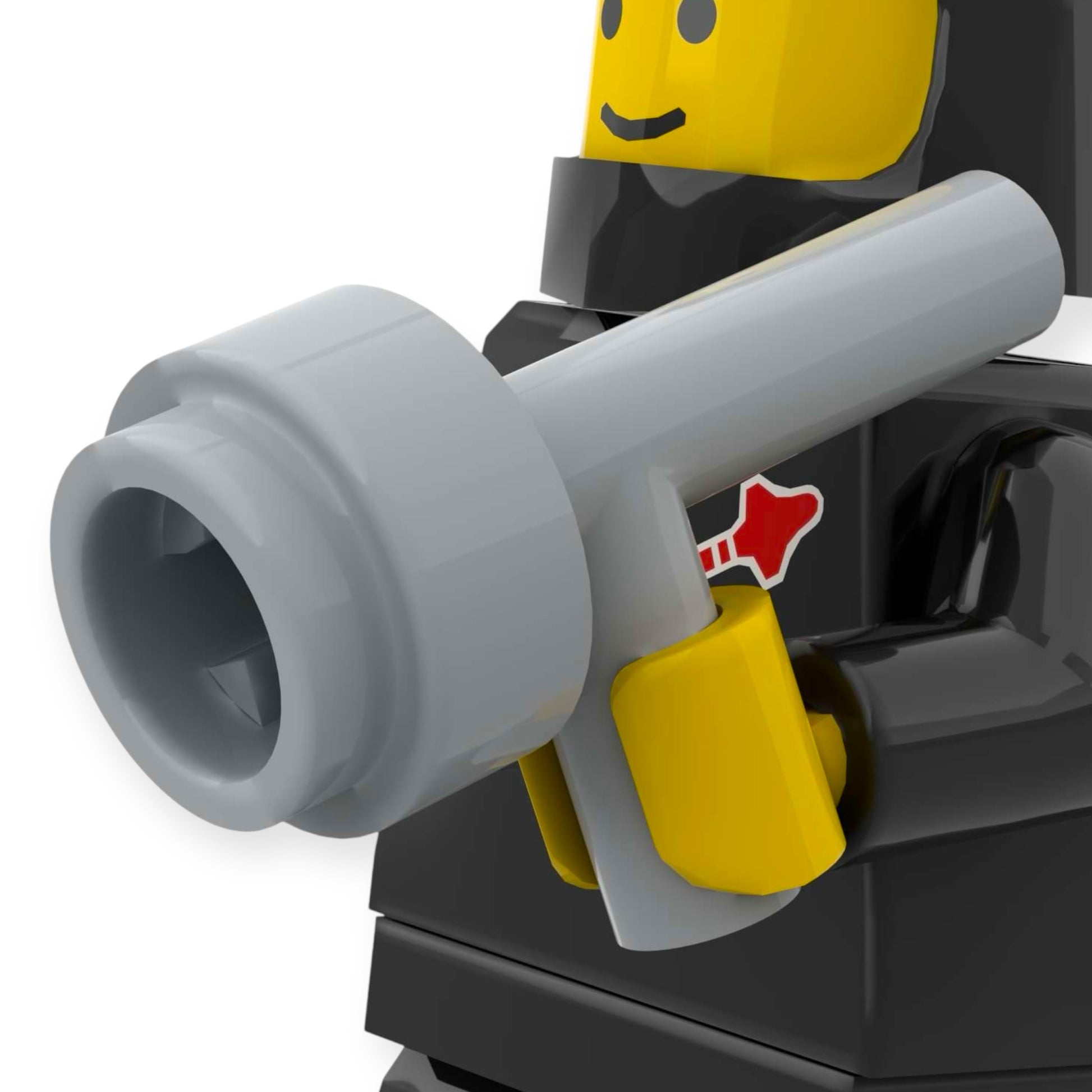 LEGO Minifiguren Space-Blaster in Hellgrau