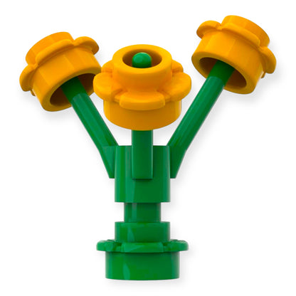 3 LEGO Blumen - Blüte Hellorange