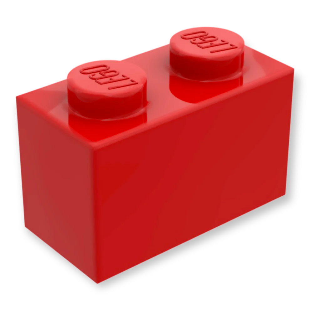 Ein roter LEGO-Stein